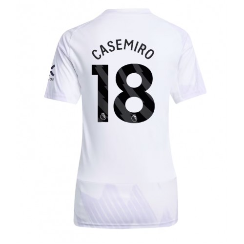 Fotbalové Dres Manchester United Casemiro #18 Dámské Venkovní 2025-26 Krátký Rukáv